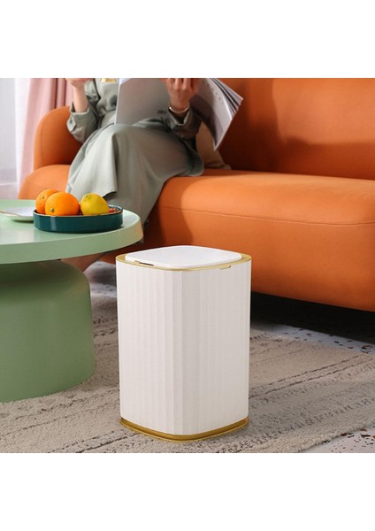 SUNNIMIX Akıllı Sensörlü Otomatik Çöp Kutusu 12L - Beyaz (Yurt Dışından)