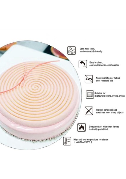 SUNNIMIX Yapışmaz Spiral Şekilli Silikon Kalıp - Beyaz (Yurt Dışından) indirimleri
