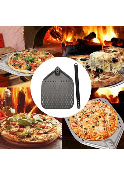 Alüminyum Pizza Peel Kürek Kürek Fırın Pişirme Aracı Alaşım 14IN 40 cm Kolu