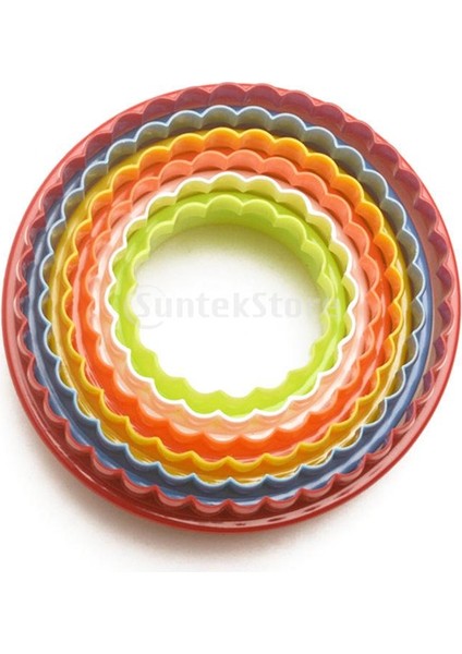 6 Adet Çerezler Fondan Kek Kesici Sugarcraft Pasta Çember Kalıp Aracı Dekor modelleri