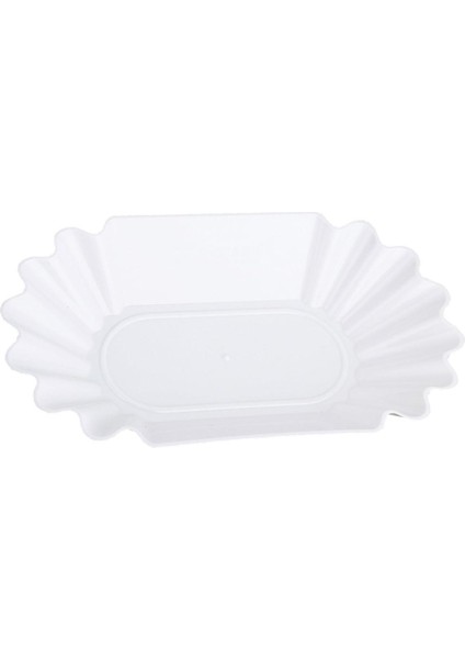 4x Plastik Plaka Kahve Çekirdeği Tepsi Oval Sunucu Konteyner Sofra Beyaz fırsatları