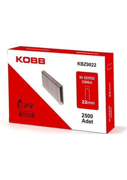 Kbz9022 22mm 2500 Adet 90 Serisi Ağır Hizmet Tipi Zımba Teli