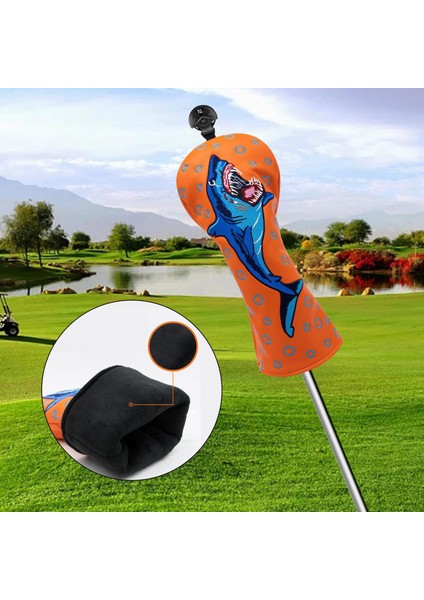 Golf Kulübü Kafa Kapak Sürücü 1 3 5 Price Woods ile No. Tag Koruyucu Ut Turuncu modelleri