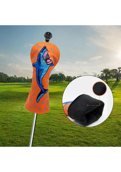 Golf Kulübü Kafa Kapak Sürücü 1 3 5 Price Woods ile No. Tag Koruyucu Ut Turuncu fırsatları