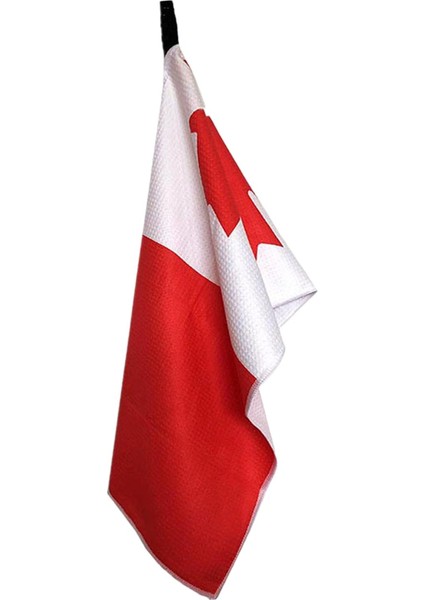 Golf Takımı Için Golf Poşeti Için Klipli Mikrofiber Örgü Desen Emmek Teras Kanada Bayrağı