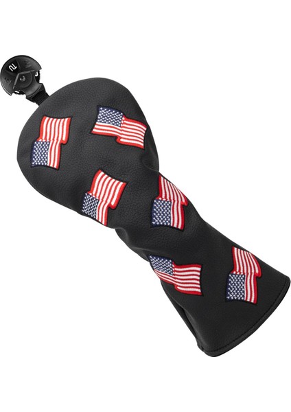 Golf Kulübü Başkanı Kapakları Dayanıklı Golf Aksesuarları Pu Deri Woods Hybrids Siyah Ut Için indirimleri