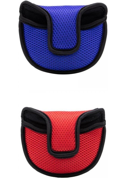 2 Parça Golf Putter Mallet Kapak Kulübü Koruyucu Headcover Golfçü Hediye