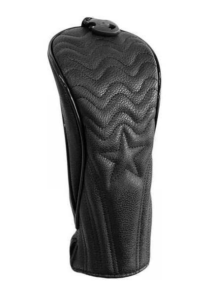 2x Pu Yıldız Nakış Golf Headcover Fairway Ahşap Sürücü Kulübü Headcover Guard Kol Guard Uzun Boyun Golf Kulübü Koruyun Aksesuarları