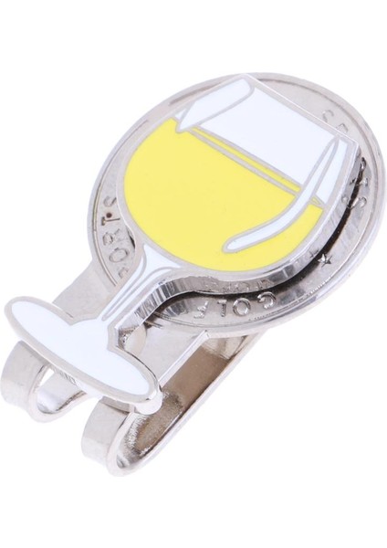 Golf Klipsi Bir Putt Topu Marker Golf Şapka Visor Golfçü Hediye Için Winecup(Yurt Dışından)