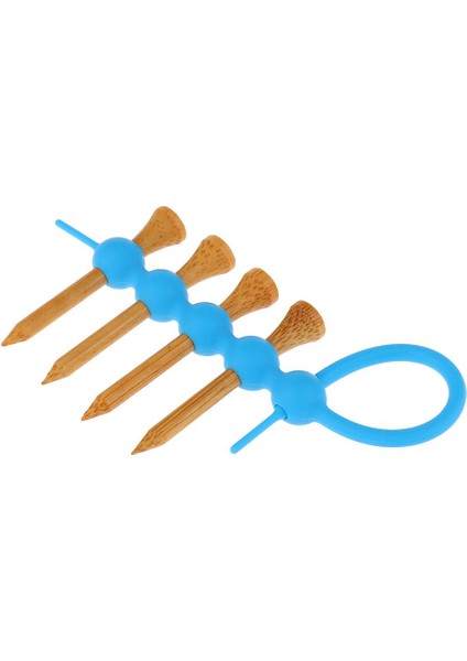 Mini Golf Tee Tutucu Aracı Taşıyıcı Klip + 4 Parça Ahşap Golf Tees Set Mavi fiyatları