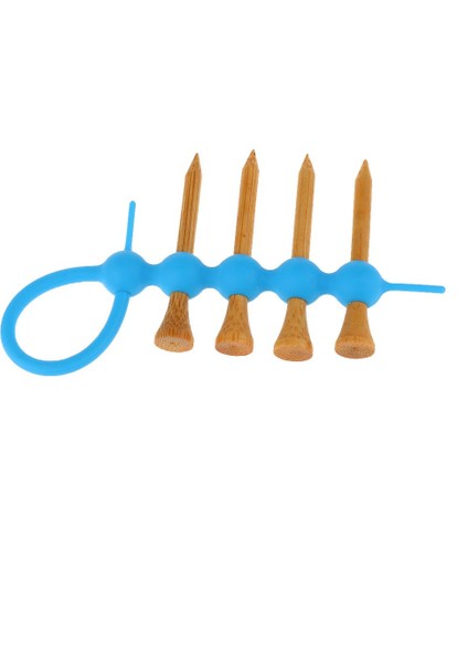Mini Golf Tee Tutucu Aracı Taşıyıcı Klip + 4 Parça Ahşap Golf Tees Set Mavi indirimleri