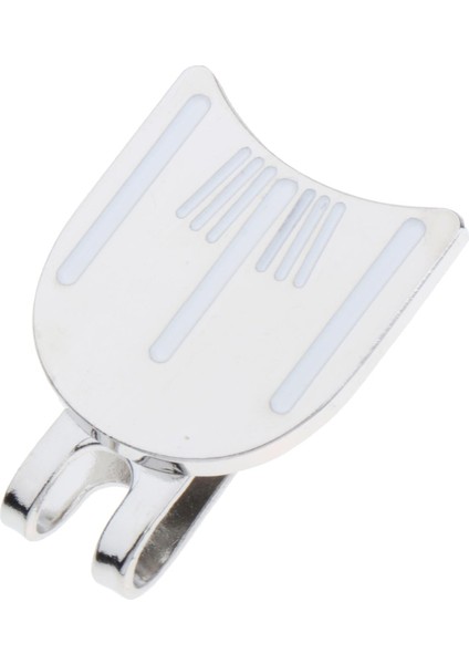 Golf Koyarak Hizalama Aracı Top Marker Metal Manyetik Şapka Klip Vizör Dekor Beyaz Çizgi modelleri