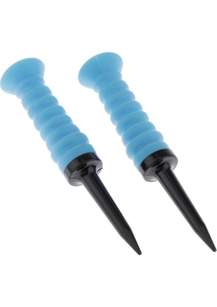 2 Düşük Direnç Elastik Golf Tees Hediye Yeniden Kullanımlı Kullanışlı Faydalı Golfçü Mavi fiyatları
