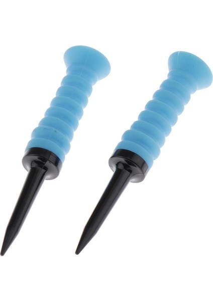 2 Düşük Direnç Elastik Golf Tees Hediye Yeniden Kullanımlı Kullanışlı Faydalı Golfçü Mavi modelleri
