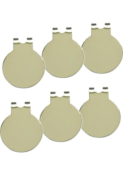 Metal Golf Topu Marker Eğitim Yardımı Için 6 Paket Manyetik Şapka Klipler Magnet