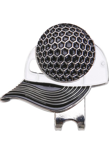 Golf Topu Işaretleyiciler Şapka Klip Kişiselleştirilmiş Kapaklar Desigh Manyetik Kelepçeleri Siyah modelleri