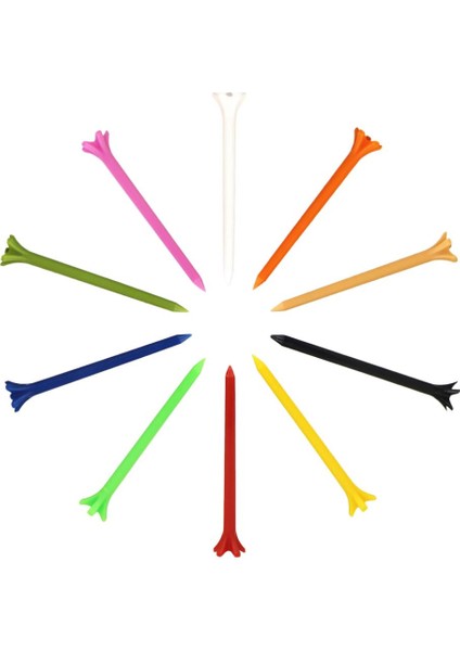 10 Adet Yüksek Performanslı Golf Tee Taç / Pençe Tee 2-3 / 4 ve 3-1 / 4 '' Top Tırnak 70 mm fırsatları
