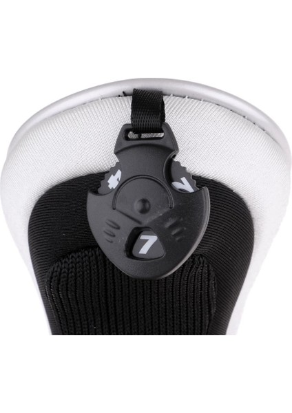 Golf Hybrid Ut Kulübü Kafa Örtüsü Headcover Sayı Tag Siyah ile modelleri