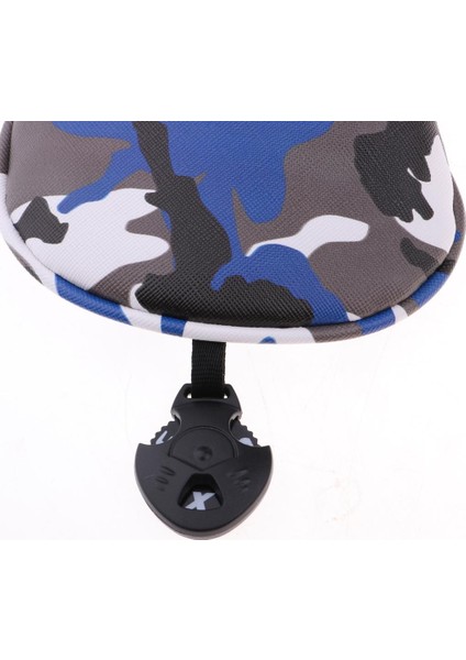 3 Adet / Takım Spor Golf Kulübü Headcover 460CC Sürücü Ahşap Kafa Kapak Mavi Camo modelleri