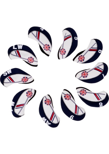 10 Adet Golf Headcovers Başkanı Demir Koruyun Birliği Bej + Koyu Mavi Kapakları(Yurt Dışından) fiyatları