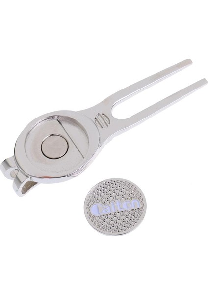 Taşınabilir Alaşım Golf Pitch Onarım Divot Aracı Golf Topu Marker 3.3 "3 #