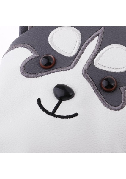 Golf Headcover Kulübü Sürücüsü Fairway Ahşap Kapak Köpek Desen 3 5 fırsatları