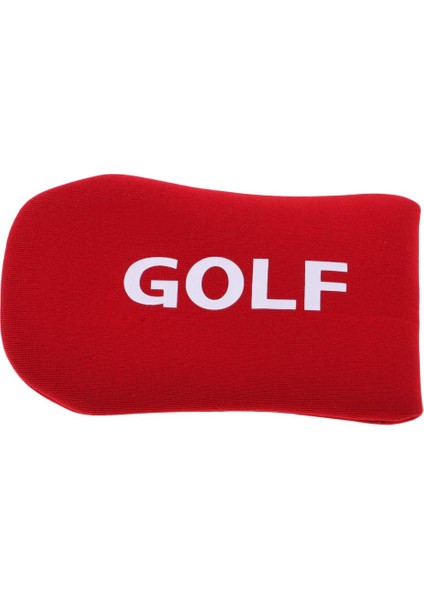 Yumuşak Rahat Golf Mallet Kafa Kapak Demir Koruyucu Atıcı Kapak Kırmızı