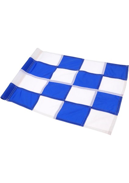 Golf Bayrağı - Backyard Pratik Golfçü Için Yeşil Marker Bayrakları Değiştirme -, 51X35 cm Mavi + Beyaz