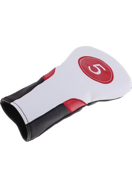 Spor Golf Kulübü Headcover 460CC Sürücü Ahşap Kafa Kapak No. 1 3 5 Beyaz 5