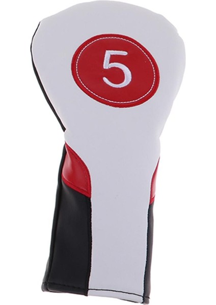Spor Golf Kulübü Headcover 460CC Sürücü Ahşap Kafa Kapak No. 1 3 5 Beyaz 5 fiyatları