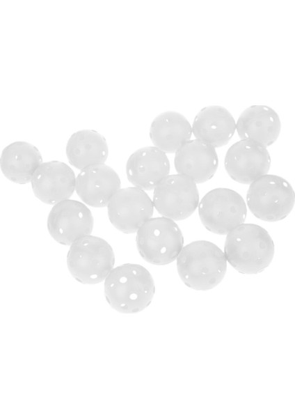 20 Parça Plastik Hollow Uygulama Tenis Topu Eğitim Golf Topları Beyaz fırsatları