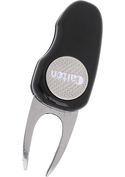 Taşınabilir Anahtarlanabilir Katlanır Golf Divot Onarım Aracı ile Manyetik Top Marker Siyah (Yurt Dışından)