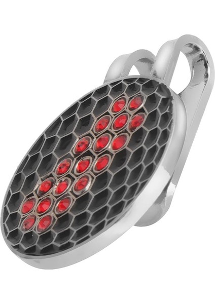 Golf Topu Marker Kristal Matkap Klips Marker Golf Visor Kırmızı Için fırsatları