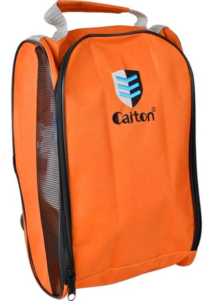 Yeni Golf Naylon Ayakkabı Çanta Havalandırmalı Seyahat Tote Çanta Uzay Tasarrufu - Turuncu fırsatları