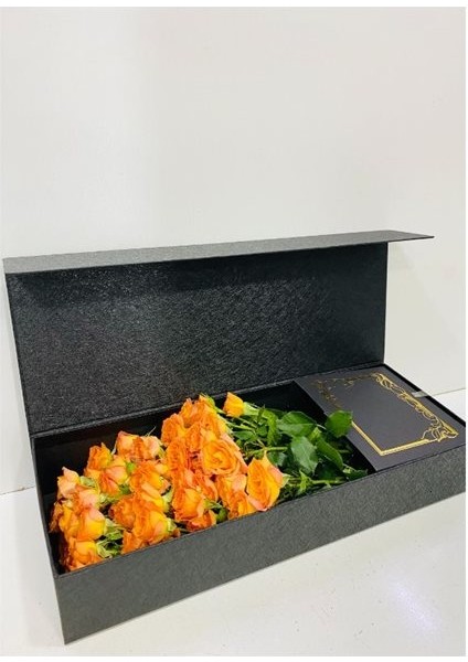 Kutuda Turuncu Çardak Gül