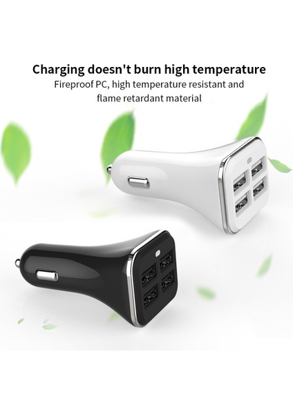 HQD-Q12 Küçük Taşınabilir 4 USB Arabirimi 5.2A Qc3.0 Hızlı Şarj Araç Şarj Cihazı (Yurt Dışından) indirimleri