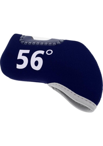 Dayanıklı Neopren Golf Kulübü Demir Atıcı Kafa Örtüsü Headcover Koruyucu Kol 56 Derece Donanma Mavi