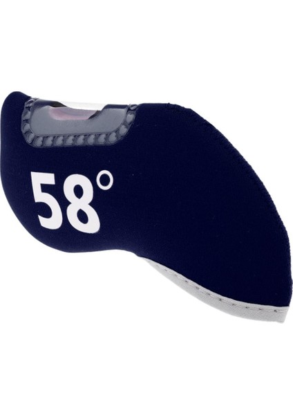 Dayanıklı Neopren Golf Kulübü Demir Atıcı Kafa Örtüsü Headcover Koruyucu Kol 58 Derece Donanma Mavi modelleri