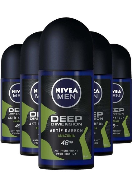 Erkek Roll-On Deep Dimension Amazonia 50ML X5