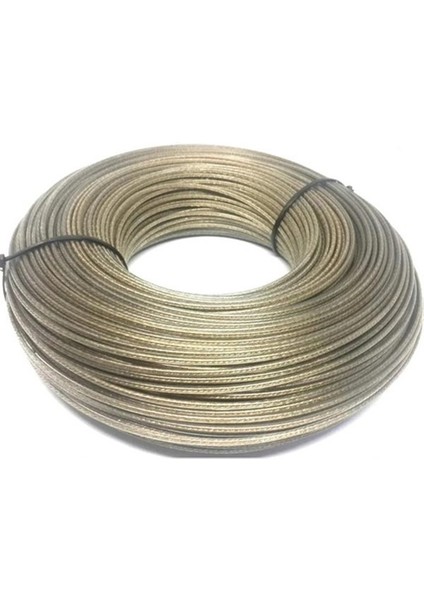 Kurutmalık Sera Mutfak Bahçe Kamp Çelik Çamaşır Ipi Pvc Kaplı 20 Metre 4 Mm (kalın)