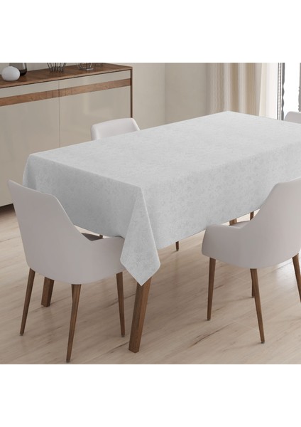 Elyaf Astarlı Pvc Masa Örtüsü Silinebilir Sıvı Geçirmez Leke Tutmaz Çiçekli Kabartma Desenli Beyaz fiyatları