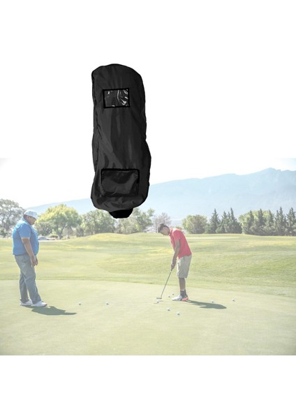 Büyük Su Geçirmez Katlanabilir Golf Çantası Kapak Golf Toz Geçirmez Yağmur Geçirmez Siyah indirimleri