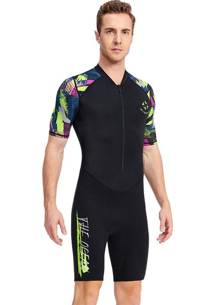 Erkek Serisi Wetsuit Kayak Soğuk Su Suyu Sporları Için 1.5mm Dalış Suit L