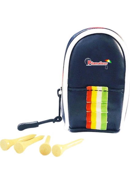 Taşınabilir Golf Tee Çanta Bel Kılıfı Çanta Spor Aksesuar Paketi Backapack Tutucu Mavi