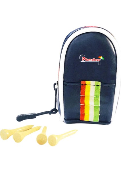 Taşınabilir Golf Tee Çanta Bel Kılıfı Çanta Spor Aksesuar Paketi Backapack Tutucu Mavi fiyatları