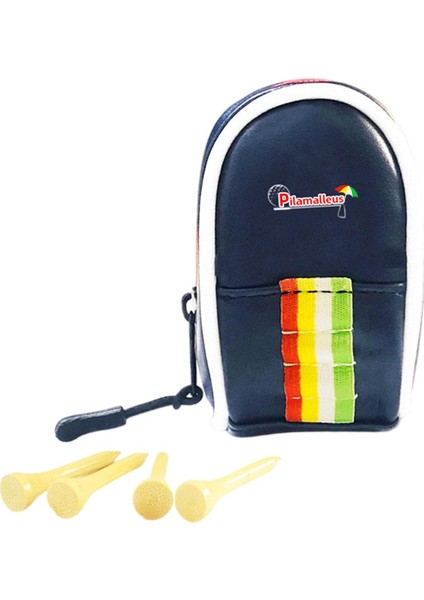 Taşınabilir Golf Tee Çanta Bel Kılıfı Çanta Spor Aksesuar Paketi Backapack Tutucu Mavi indirimleri