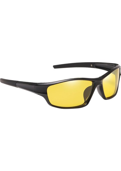 Bisiklet Goggles Bisiklet Güneş Gözlüğü Sürüş UV400 Koşu Sürme Anti-Uv Gözlük Sarı