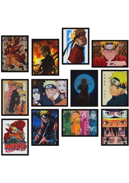 Naruto 12 Parça Mdf TABLOZLLTB212