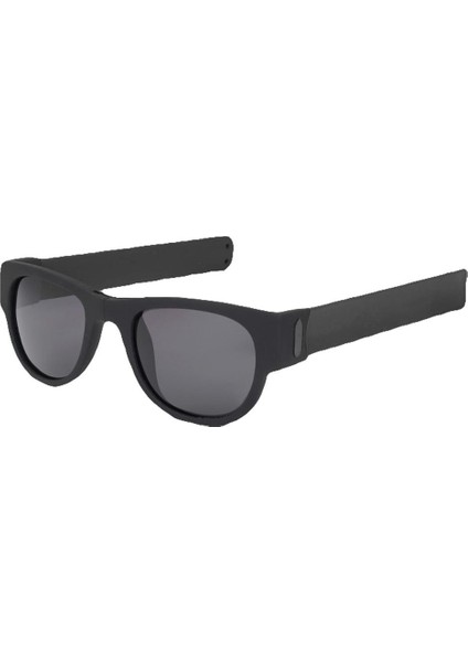 Tokat Bileklik Bilek Katlanır Güneş Gözlüğü Trendy Katlanabilir Güneş Gözlükleri Siyah (Yurt Dışından)