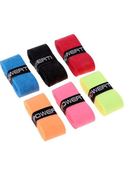 6 Parça Tenis Badminton Squash Raket Kolu Overgrip Bant Çeşitli Çeşitli